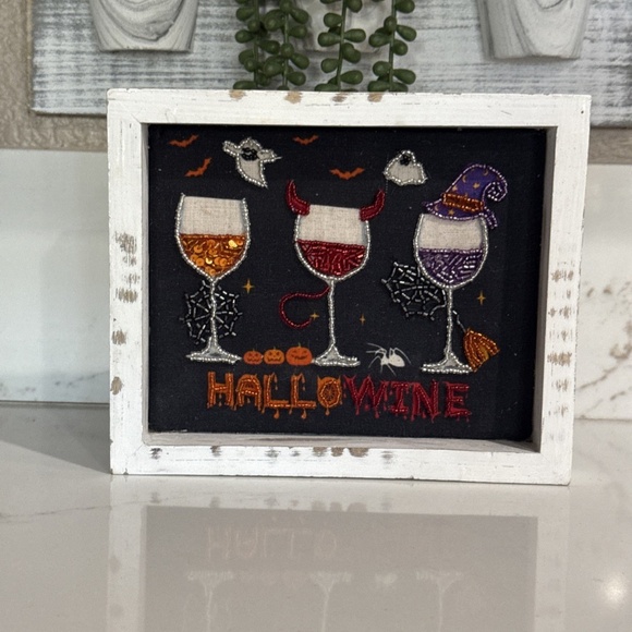 Hallowine Halloween Wood Beaded Tabletop Decor - Picture 1 of 4